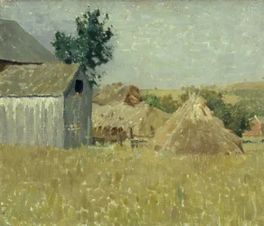 Grijze schuur